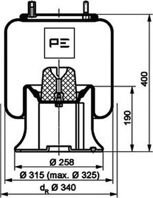 PE Automotive 084.172-71A - Körük, pnevmatik asqı furqanavto.az