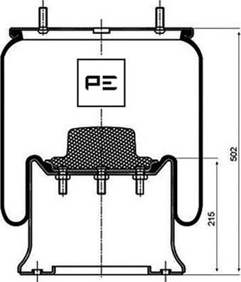 PE Automotive 084.221-71A - Körük, pnevmatik asqı furqanavto.az