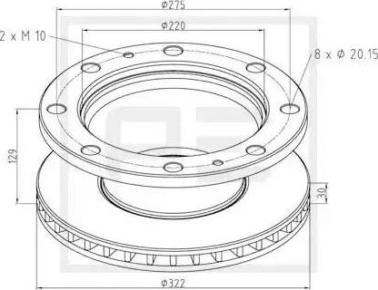 Maxtech 877512.6060 - Əyləc Diski furqanavto.az