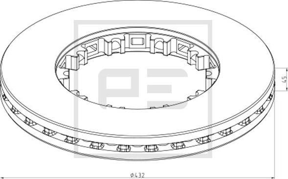 PE Automotive 106.211-00A - Əyləc Diski furqanavto.az