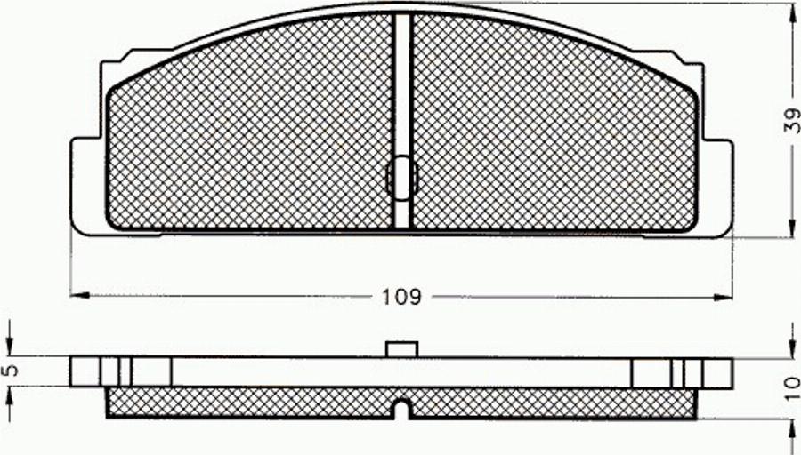 Pex 7119 - Əyləc altlığı dəsti, əyləc diski furqanavto.az