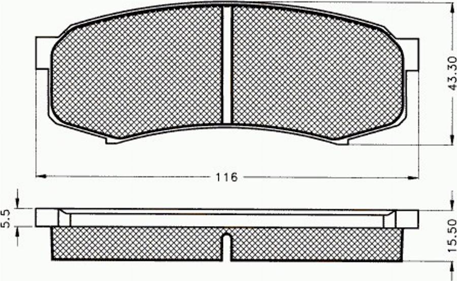 Pex 7.396 - Əyləc altlığı dəsti, əyləc diski furqanavto.az