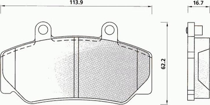 Pex 7202 - Əyləc altlığı dəsti, əyləc diski furqanavto.az