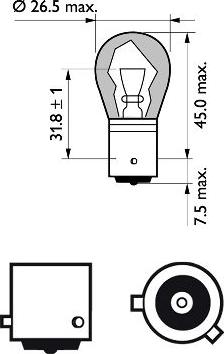 PHILIPS 12496SVB2 - Lampa, göstərici furqanavto.az
