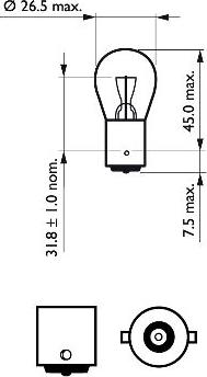 PHILIPS 12498LLECOB2 - Lampa, göstərici furqanavto.az