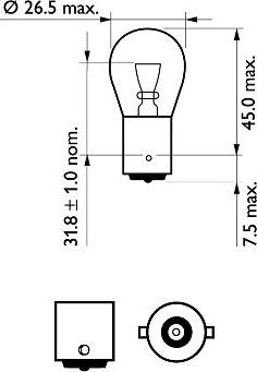 PHILIPS 12498VPB2 - Lampa, göstərici furqanavto.az