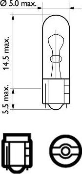 PHILIPS 12516CP - Lampa, stop işığı furqanavto.az