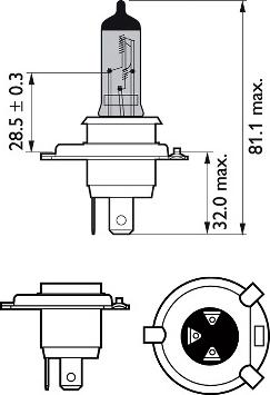 PHILIPS 12342CVUBW - Lampa, işıqfor furqanavto.az