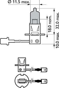 PHILIPS 12336WVUB1 - Lampa, işıqfor furqanavto.az