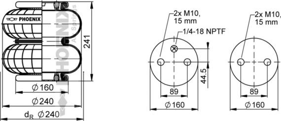 Phoenix SP 2 B 12 R-A-10 - Körük, pnevmatik asqı furqanavto.az