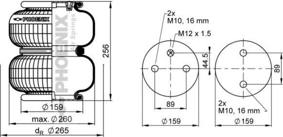 Phoenix SP 2 B 12 R-A-3 - Körük, pnevmatik asqı furqanavto.az