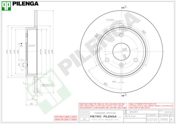 Pilenga 5990 - Əyləc Diski furqanavto.az