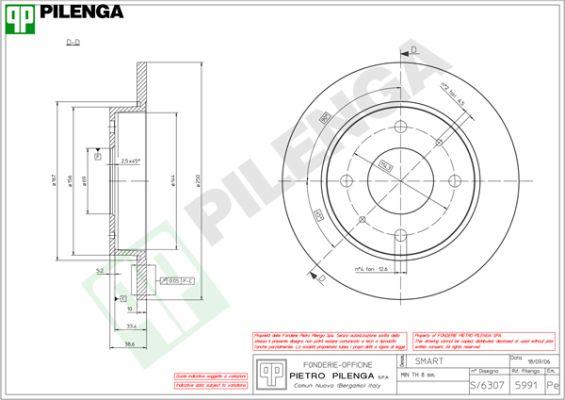 Pilenga 5991 - Əyləc Diski furqanavto.az