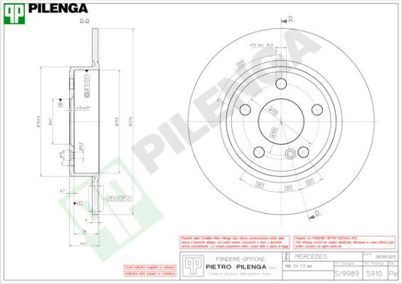 Pilenga 5910 - Əyləc Diski furqanavto.az