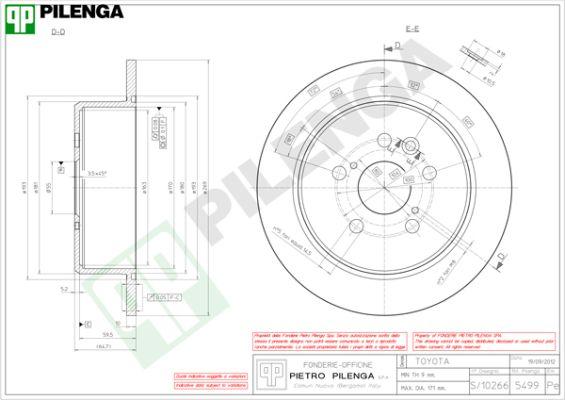 Pilenga 5499 - Əyləc Diski furqanavto.az