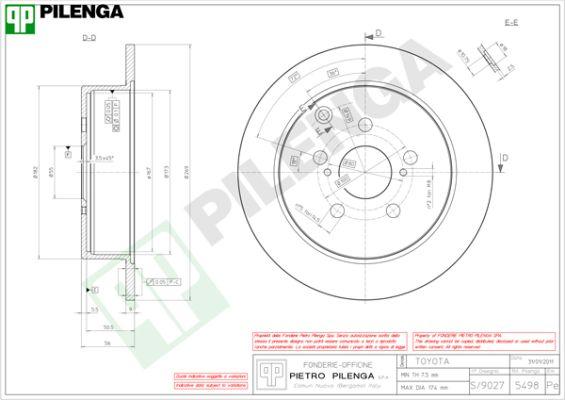 Pilenga 5498 - Əyləc Diski furqanavto.az