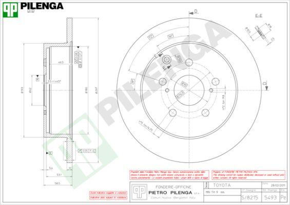 Pilenga 5493 - Əyləc Diski furqanavto.az