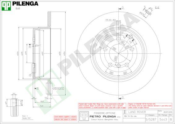 Pilenga 5443 - Əyləc Diski furqanavto.az