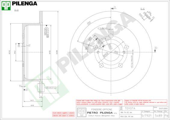 Pilenga 5489 - Əyləc Diski furqanavto.az