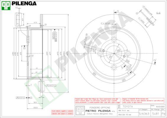 Pilenga 5481 - Əyləc Diski furqanavto.az