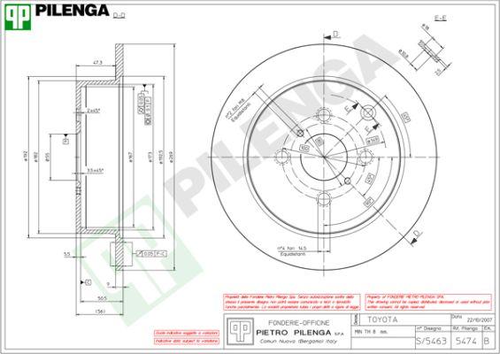 Pilenga 5474 - Əyləc Diski furqanavto.az