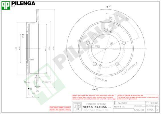 Pilenga 5555 - Əyləc Diski furqanavto.az