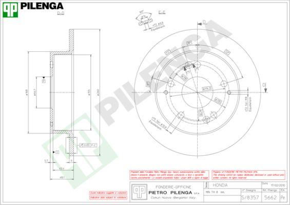 Pilenga 5662 - Əyləc Diski furqanavto.az