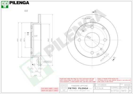 Pilenga 5610 - Əyləc Diski furqanavto.az