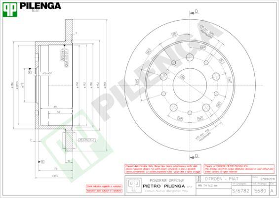 Pilenga 5680 - Əyləc Diski furqanavto.az