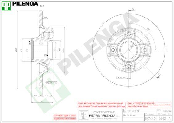 Pilenga 5682 - Əyləc Diski furqanavto.az