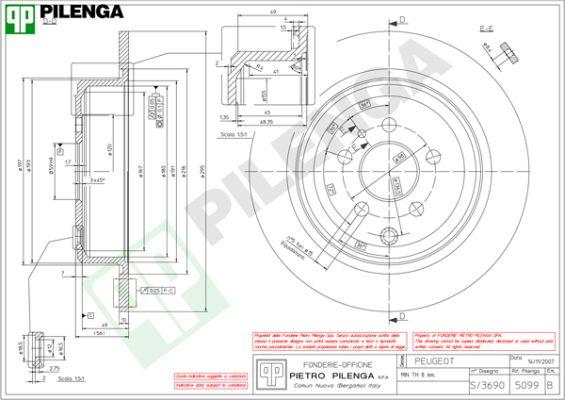 Pilenga 5099 - Əyləc Diski furqanavto.az