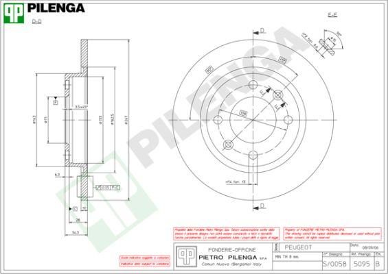 Pilenga 5095 - Əyləc Diski furqanavto.az