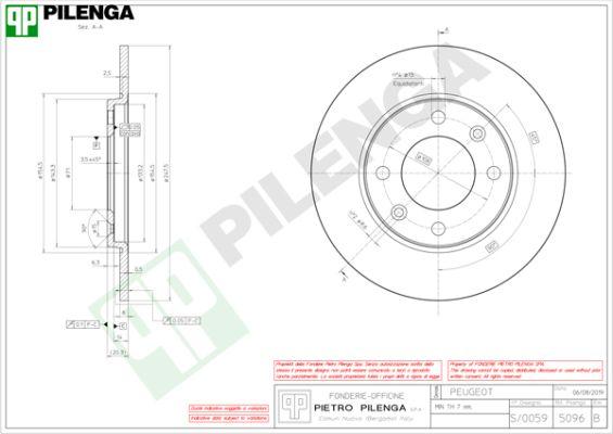 Pilenga 5096 - Əyləc Diski furqanavto.az