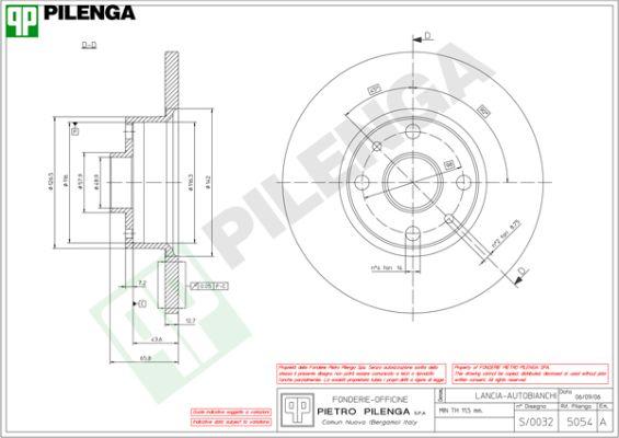 Pilenga 5054 - Əyləc Diski furqanavto.az