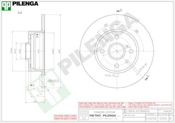 Pilenga 5055 - Əyləc Diski furqanavto.az