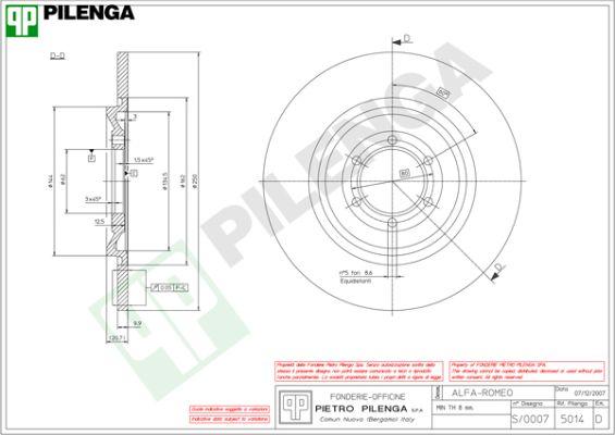 Pilenga 5014 - Əyləc Diski furqanavto.az