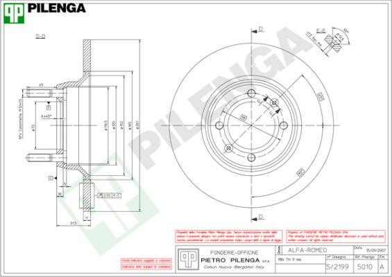 Pilenga 5010 - Əyləc Diski furqanavto.az