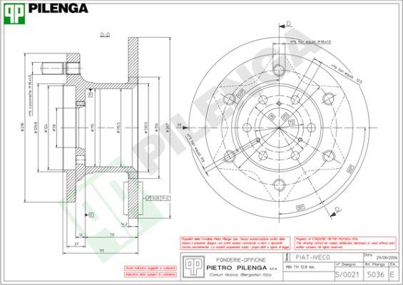 Pilenga 5036 - Əyləc Diski furqanavto.az