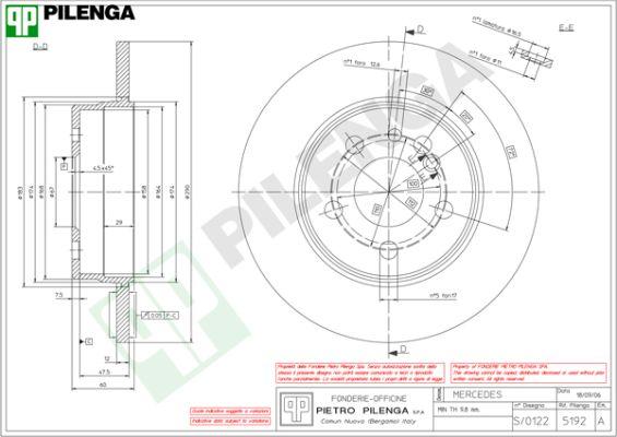 Pilenga 5192 - Əyləc Diski furqanavto.az