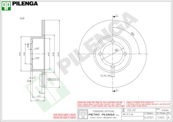 Pilenga 5165 - Əyləc Diski furqanavto.az