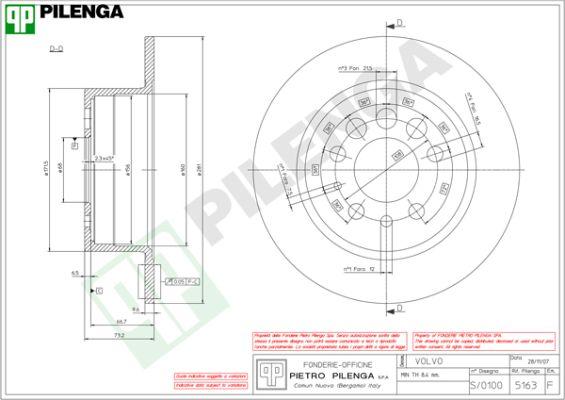 Pilenga 5163 - Əyləc Diski furqanavto.az