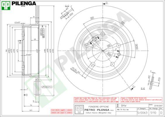 Pilenga 5110 - Əyləc Diski furqanavto.az