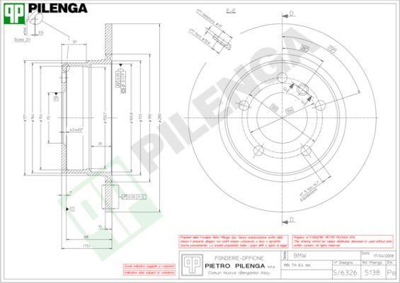 Pilenga 5138 - Əyləc Diski furqanavto.az