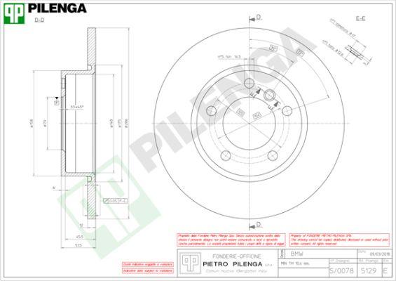 Pilenga 5129 - Əyləc Diski furqanavto.az