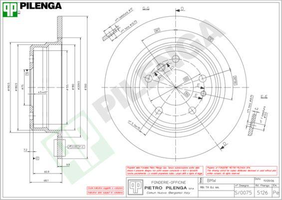 Pilenga 5126 - Əyləc Diski furqanavto.az