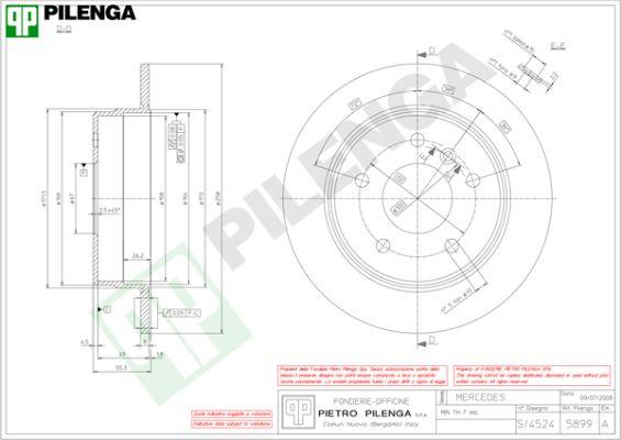 Pilenga 5899 - Əyləc Diski furqanavto.az