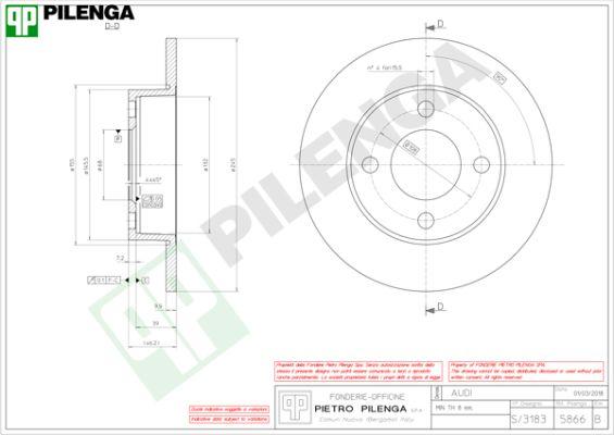 Pilenga 5866 - Əyləc Diski furqanavto.az