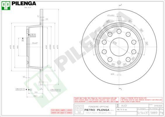 Pilenga 5889 - Əyləc Diski furqanavto.az