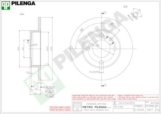 Pilenga 5871 - Əyləc Diski www.furqanavto.az