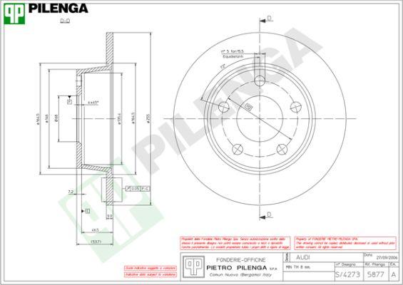 Pilenga 5877 - Əyləc Diski furqanavto.az